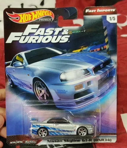 Nissan Skyline Velozes Furiosos Fast Furious Hot Wheels 1/64 no Shoptime