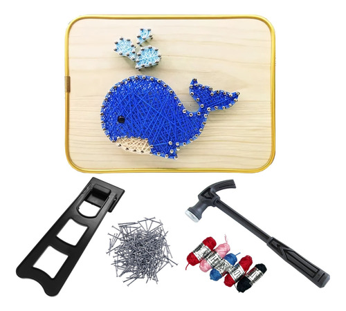 Kit De Arte Cuadro Con Hilos String Art Manualidades Bordado