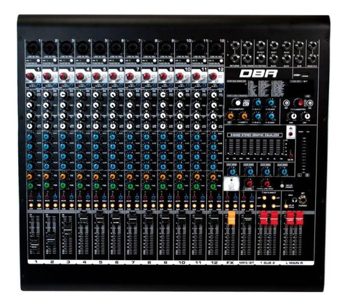 Mesa Mixer Dbr Com 12 Cansi Dm12 Usb Efeitos - Ms0066