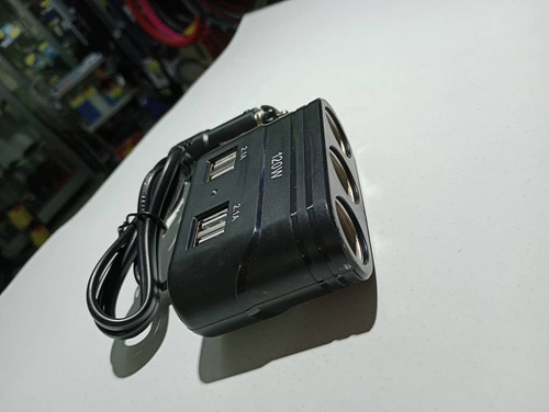 Adaptador Splitter Multienchufe Con 3 Tomas De Corriente
