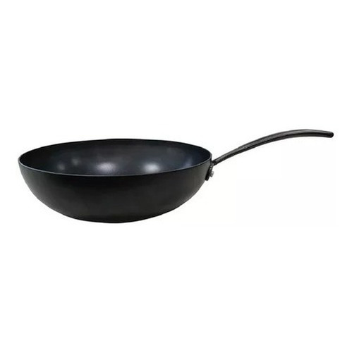 Wok Hudson De Aluminio Negro Antiadherente Total Black 28 Cm