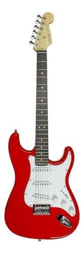 Guitarra elétrica Squier by Fender Mainstream Stratocaster HT MM de  paulownia red brilhante com diapasão de bordo