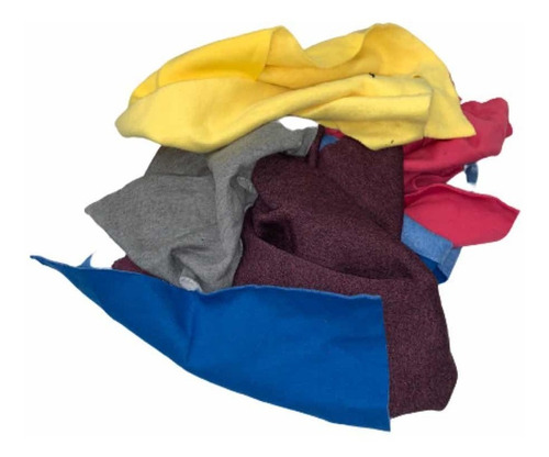 Trapos Limpieza Industrial - 30 Kg Color 100% Algodón Color Multicolor
