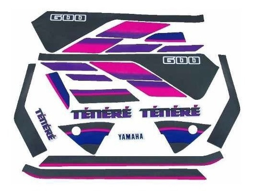 Kit De Adesivos Yamaha Tenere 600 - 1992 À 93