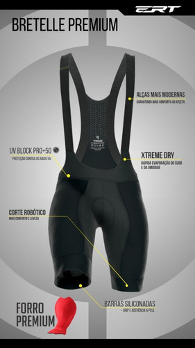 Imagem 5 de 6 de Bretelle Premium Forro Premium Ert Racing 10 Horas Pedal