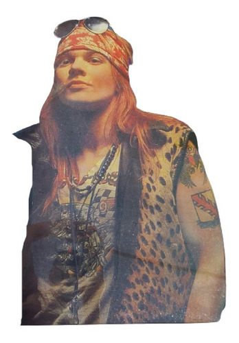 Cuadro  Con Vidrio De Axl Rose Excelente Estado Muy Fuerte