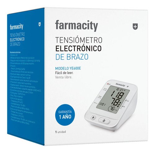 Tensiómetro Digital Farmacity Automático De Brazo