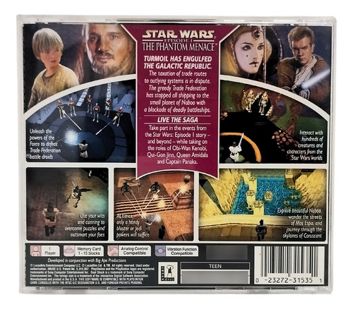 Star Wars Episode 1 The Phantom Menace Original Ps1 Ntsc-u/c (Recondicionado)