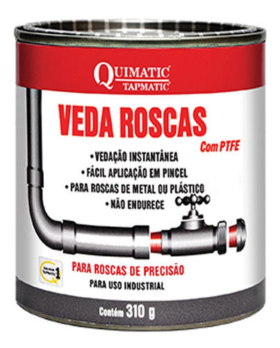 Veda Roscas Liquido C/ Teflon 310g Ma1 Tapmatic