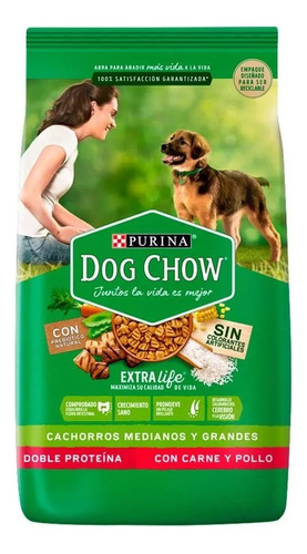 Purina Dog Chow Cachorro Raza Mediana/grande X 21 Kg.