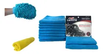 Comprar Kit Detailing Paño 35x35 + Paño 40x60 + Guante De Microfibra
