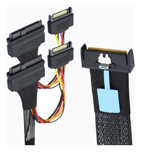 Cable Adaptador De Servidor Slimline Sas Mcio 8i 74p A 2-sff