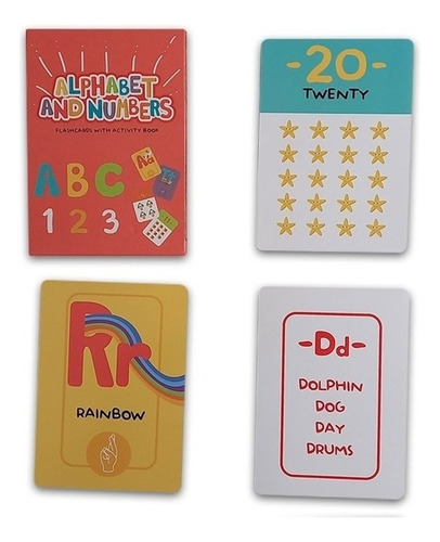 Alphabet And Numbers Cartas Didácticas Inglés -  Del Tomate