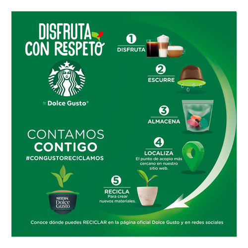 Caja X12 Capsulas Nescafé Polvo De Café Y Leche 127.8g