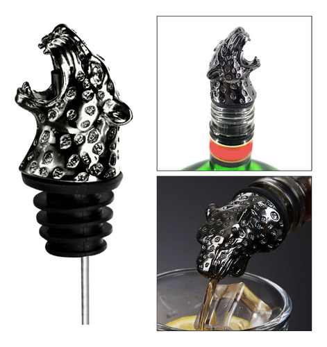 Qp Compatible Vertedor De Botella De Vino De Acero