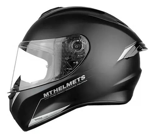 Casco Para Moto Mt Helmets Targo Pro Solid Negro Mate 