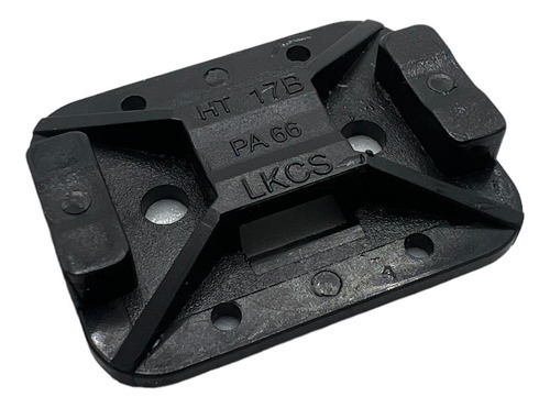 Cierre adhesivo negro LKCS-A, 32 x 25 mm, Hellermann C/100 unidades