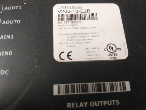 Clp Unitronics Módulo V200-18-e2b (Usado)