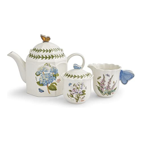 - Colección Botanic Garden Bouquet - Juego De Té De 3...