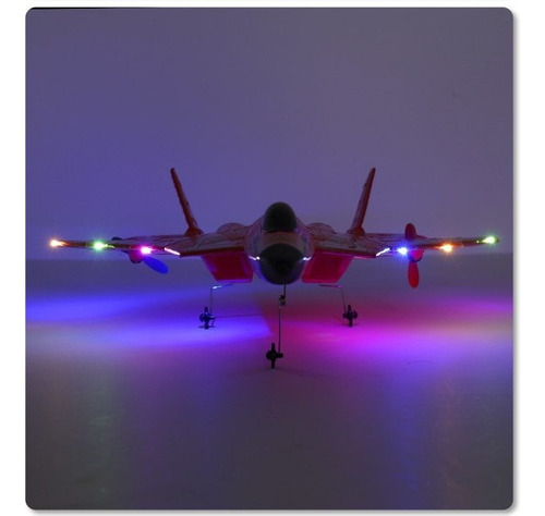 Juguete De Avión Modelo Su-57 De 2,4 G Con Control Remoto