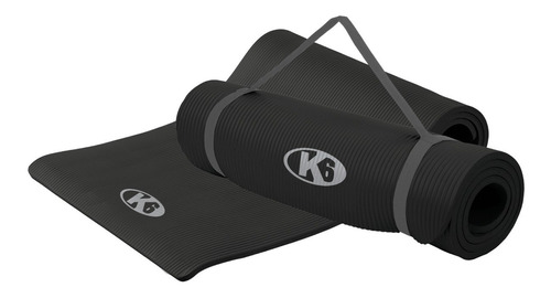 Colchoneta Profesional Yoga Mat Para Pilates Fitness Negro