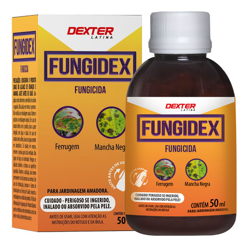 Fungidex 50ml Controla Doenças Pragas Fungos De Jardim