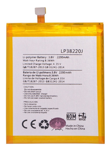 Batería Mk Cell Para Hisense L675 / F22 Pro / Lp38220j