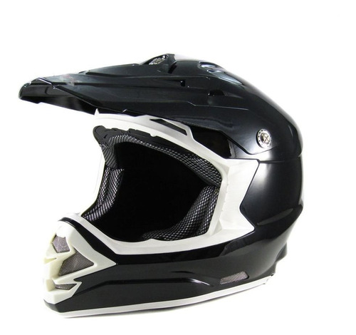 Casco Cross Power Max - Racing  Solid - Negro - 819-5