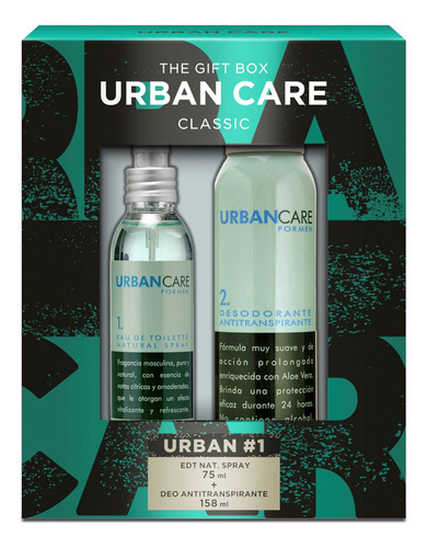 Set Urban Care Classic Edt 75 Ml + Deo 158 Ml