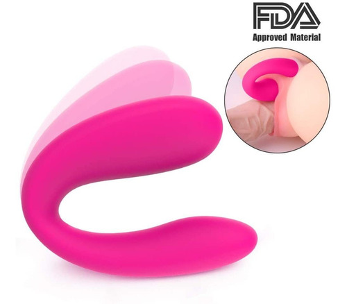 Vibrador U Dildo Doble Penetracion Punto G Anal Mujer Sex