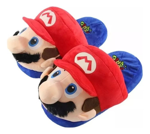Pantuflas Super Mario Bros Para Niños Talla 28 Al 34