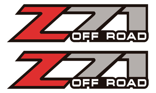 1 Par De Stickers Z71 Off Road Para Chevrolet Silverado