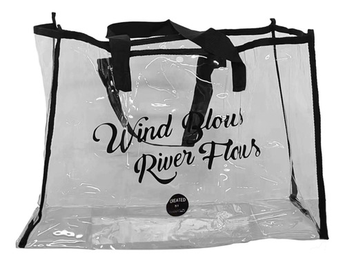 Bolso De Mano Transparente, Bolso De Compras Con Asas, Bolso