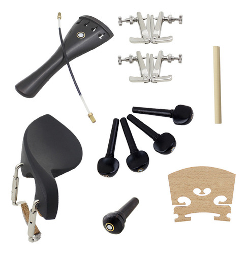 . Acessórios Para Violino 4/4 15 Peças: Arremate, Cordão,