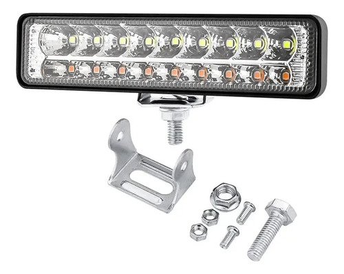 2x Exploradora En Barra 20led Dual Color 9000lm Carro O Moto