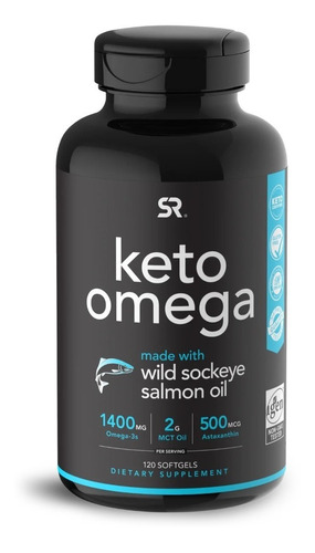 Keto Omega Salmón Silvestre Y Krill Con Astaxantina 120caps