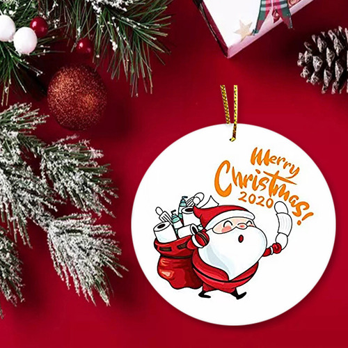 Adorno Personalizado K De Papá Noel De Navidad 2020 H 4012