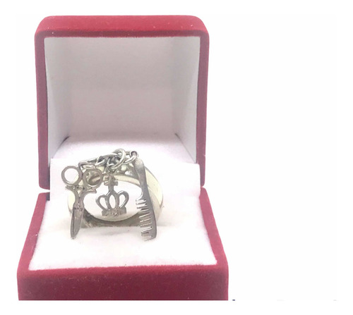 Anillo Con Dijes Colgados Peluquero/barbero