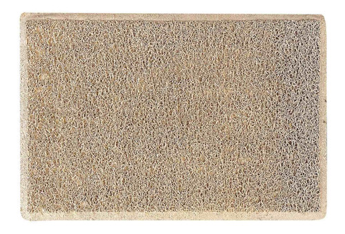 Imagen 2 de 5 de Felpudo Goma Antideslizante 40x60cm Beige Kreatex
