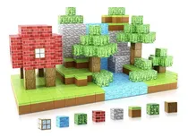 Comprar Juego Bloques Para Armar Magnéticos De 64 Pieza Minecraft 100 Minecraft