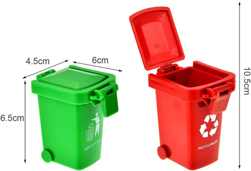 Juego 3 Contenedores Reciclaje Basura Complemeto De Camiones