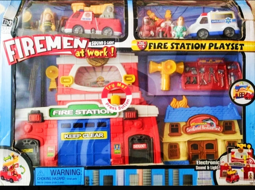 Fire Station Playset Vintage Estación De Bomberos+regalocerr