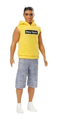 Boneco Ken Fashionistas - 131 Moleton Amarelo New York