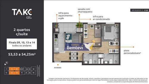Imagem 13 de 30 de Apartamento Com 2 Dormitórios À Venda, 51 M² Por R$ 347.900,00 - Centro - Curitiba/pr - Ap2849