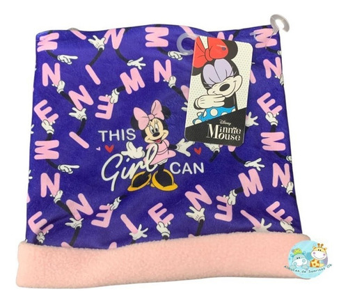 Cuello Cuellito Polar Estampado Infantil Minnie Mouse Disney Color Multicolor Talle Único