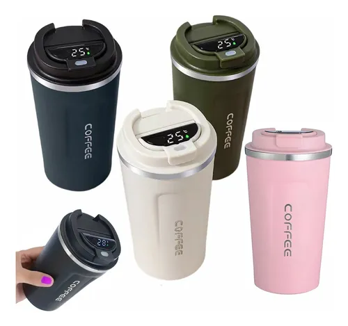 Vaso Termico Cafe De Acero Inoxidable Con Sensor Temperatura | MercadoLibre