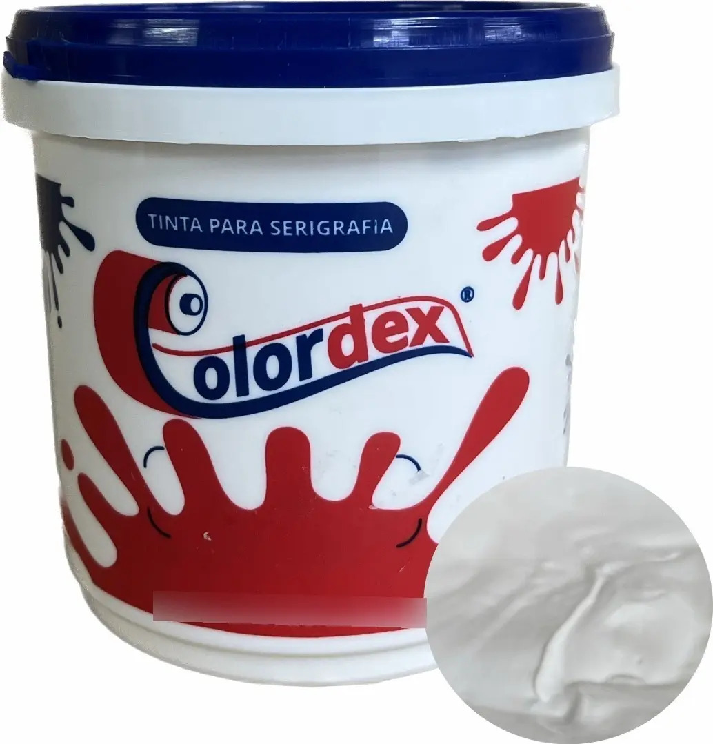 Tinta para Serigrafia Colordex Branca Hidrocolor 900ml para Tecidos