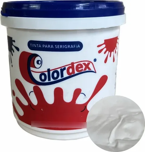 Pote de tinta branca para serigrafia Colordex Hidrocolor