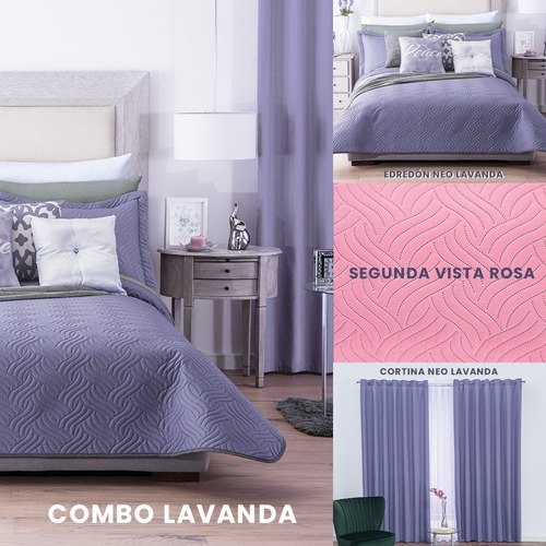 Set De Edredón Matrimonial Con Cortinas Varios Colores