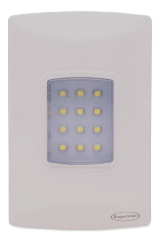 Luminária de emergência Segurimax 25684 LED com bateria recarregável 110V/220V branca